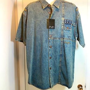 NWT Sean Jean Denim Shirt 2 XL/XT
